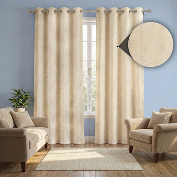 Serene Jacquard Curtains Wavy Pattern | Set of 2