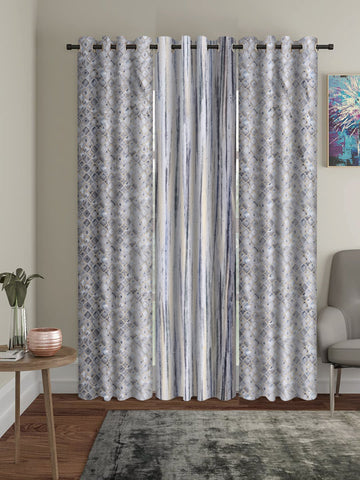 Marvel Foil Print Mix 'n' Match  Curtains - pack of 3