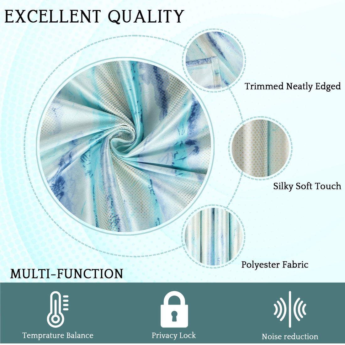 Marvel Foil Print Textured Pattern Curtains - pack of 2