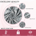 Swirled grey floral curtain fabric labelled neatly trimmed edges, silky soft touch and solid heavy fabric