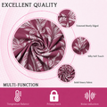 Swirled wine floral curtain fabric labelled neatly trimmed edges, silky soft touch and solid heavy fabric